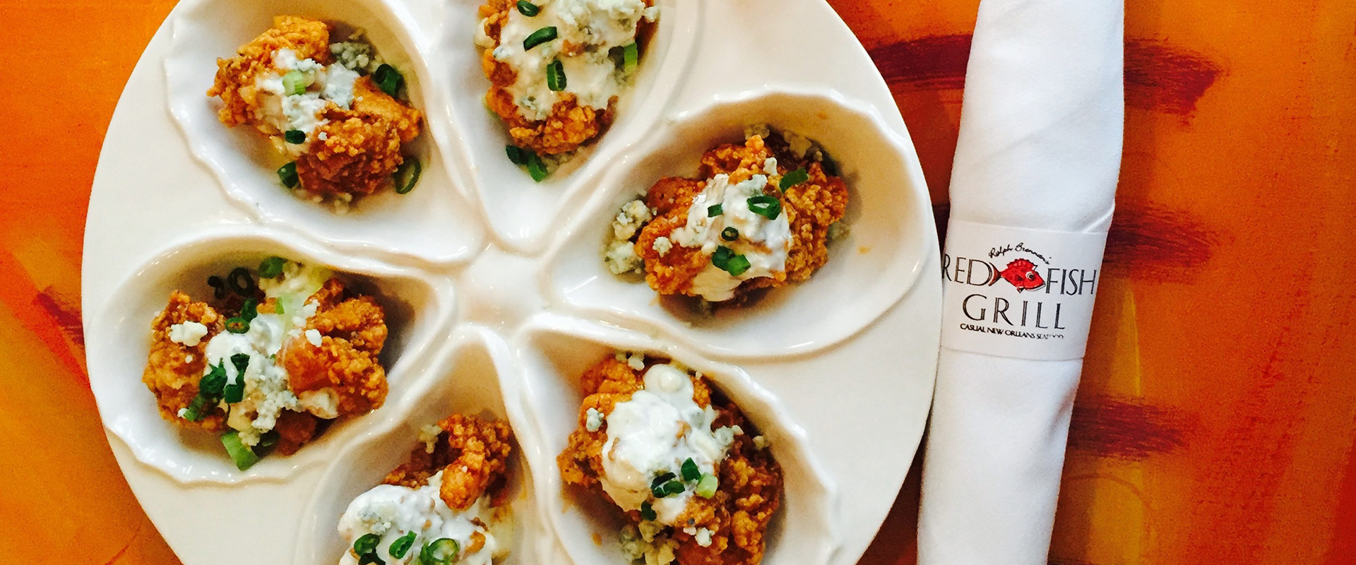 BBQ Oysters at Red Fish Grill