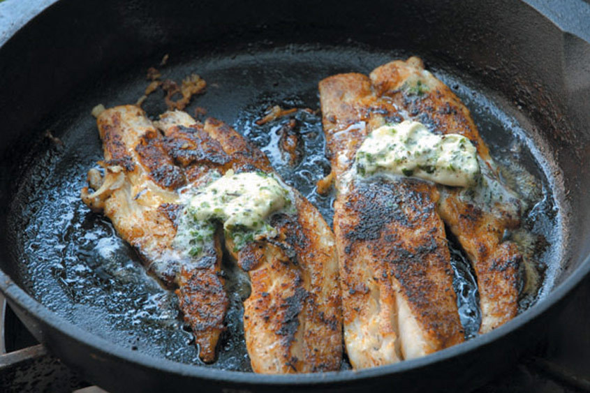 Blackened Redfish & BBQ Oysters at Red Fish Grill