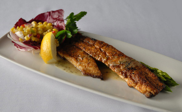 Grilled Redfish With Crawfish & Corn Salad